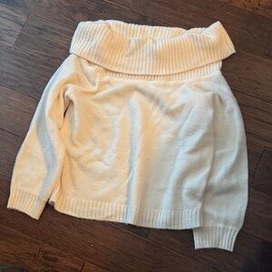 Abercrombie & Fitch Cream Cowl Neck Sweater